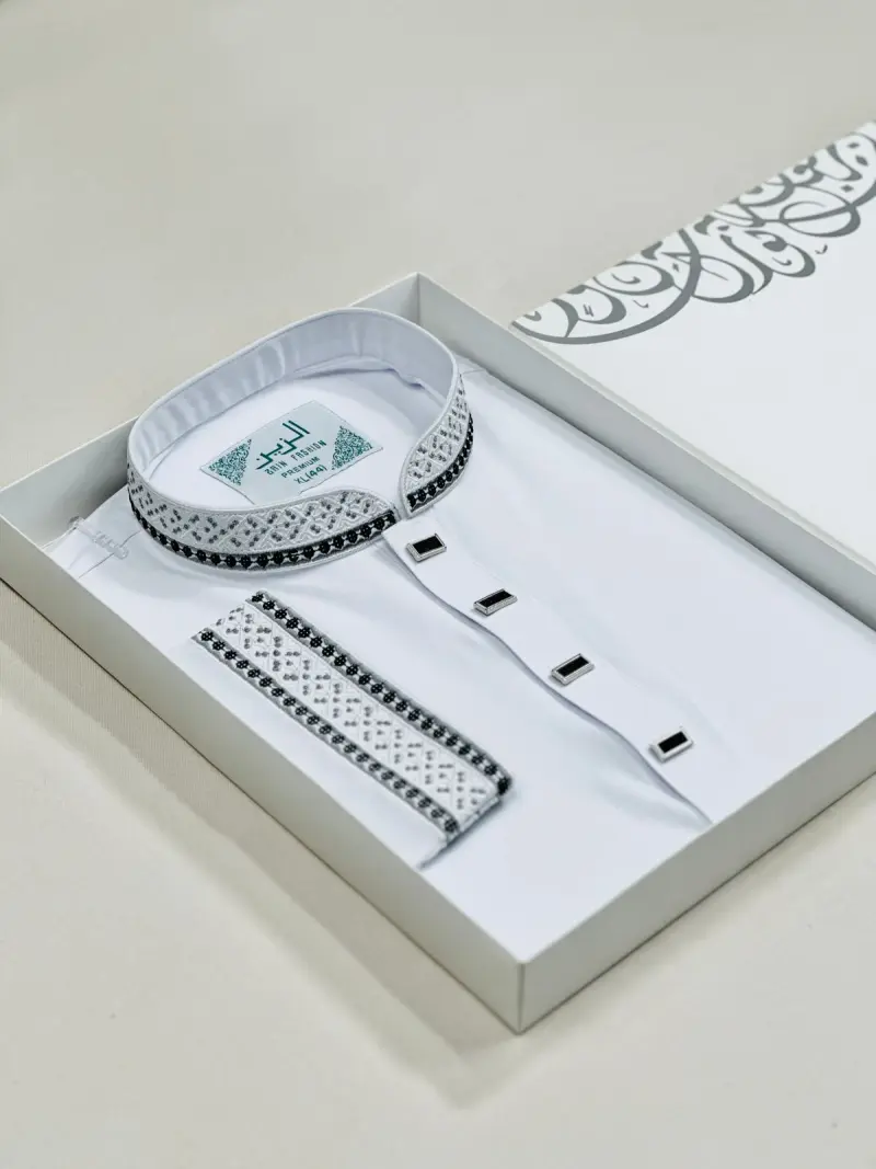 China Stitch Embroidery White